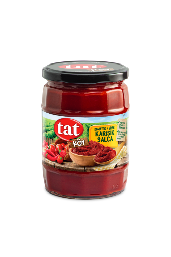 TAT KARIŞIM SALÇA 560 GR CAM TATKÖY resmi