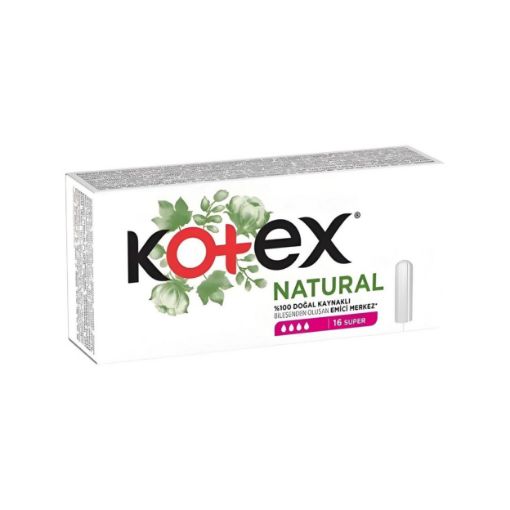 KOTEX NATURAL TAMPON SUPER 16X24 resmi