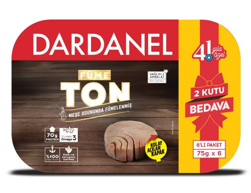 DARDANEL 75x6 FÜME TON HEDİYELİ 6Lİ resmi