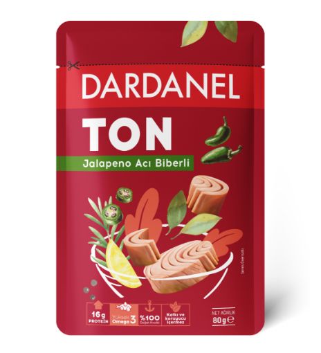 80 GR DARDANEL JALAPENO TON POŞET 12li resmi